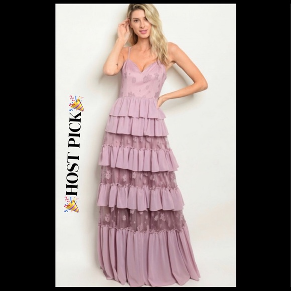 🎉HP🎉 Ruffle Maxi Dress - Picture 5 of 5